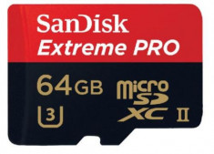 Card de memorie SanDisk Extreme Pro U3, 64GB, pana la 275 MB/s foto