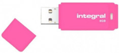 Stick USB Integral INFD8GBNEONPK3.0, 8 GB, USB 3.0 (Roz) foto