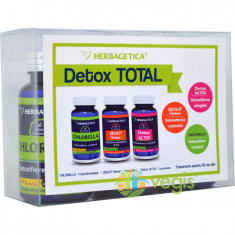 Pachet Detox Total: Chlorella 60Cps + Zeolit Detox + 60Cps + Detox Activ 60Cps foto