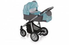 Carucior 2 in 1Baby Design Dotty 05 Turquoise 2017 foto