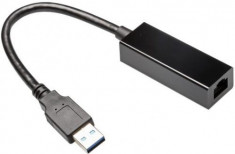 Placa de retea Gembird NIC-U2-02, RJ45, USB 2.0 (Negru) foto