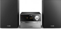 Micro Sistem Audio Philips BTM2325/12, Bluetooth, CD/MP3 Player, USB, 15 W (Negru/Argintiu) foto