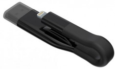 Stick USB Emtec I-Cobra, 32 GB, USB 3.0, Otg, Lightning (Negru) foto