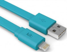 Cablu de date Kit Fresh IP5USBFRESHBL, Lightning, 1m (Albastru) foto