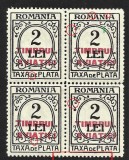 ERORI / VARIETATI LA BLOCK- X4 -SUPRATIPAR TIMBRUL AVIATIEI 1931 MNH, Nestampilat