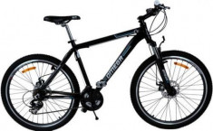 Bicicleta Omega Dominator, Roti 26inch, 21 viteze (Negru/Albastru) foto