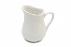 Set 6 Latiere White Basics Milk Jug Alb, Portelan, 110 ml foto