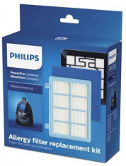 Kit de schimb Philips FC8010/01, 1 filtru antialergic, 1 filtru lavabil pentru motor, 1 filtru din burete lavabil foto