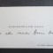 Carte de vizita ALEXANDRU GR. DUCA (cu adnotare)