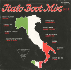 Italo Boot Mix 8 (1987, ZYX) disc vinil original, LP mixat foto