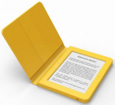 E-Book Reader Bookeen SAGA, Ecran Multi-touch capacitive touchscreen E-Ink 6inch, Procesor 1GHz, 8GB Flash, Wi-Fi + Husa silicon inclusa (Galben) foto