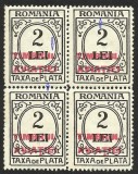 VARIETATE-ROMANIA-SUPRATIPAR TIMBRUL AVIATIEI BLOCK X4--1931 MNH, Nestampilat