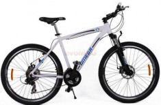 Bicicleta Omega Hawk, Roti 26inch, 21 viteze (Alb) foto