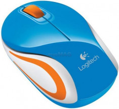 Mouse Optic Wireless Logitech Mini M187 (Albastru) foto