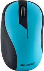 Mouse Wireless Logic LM-23, 1000 DPI (Albastru) foto