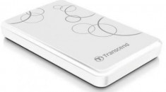 HDD Extern Transcend 25A3W, 2.5 inch, 1TB, USB 3.0, Protectie la soc (Alb) foto