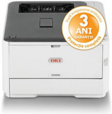 Imprimanta laser color OKI C332dn, A4, 30 ppm, Duplex, Retea foto