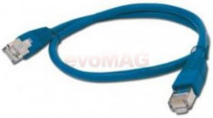 Cablu FTP Gembird PP22-2M/B, Patchcord, CAT.5e, 2m (Albastru) foto