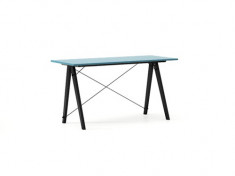 Masa de birou Desk Slim Black Oceanic, L120xl50xh75 cm foto