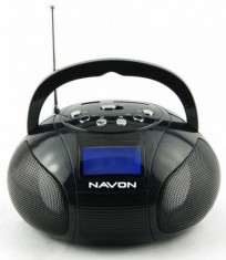 Micro Sisteme Audio Navon NPB100 Boombox, Radio FM (Negru) foto