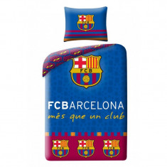 Lenjerie de pat copii Cotton FC Barcelona FCB-8010BL foto