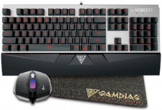 Kit Tastatura si Mouse Gaming Gamdias HERMES E1 Combo (Negru) foto