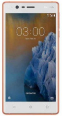 Telefon Mobil Nokia 3, Procesor Quad Core 1.3 GHz, IPS LCD 5.0inch, 2GB RAM, 16GB Flash, 8MP, Wi-Fi, 4G, Dual Sim, Android (Alb/Auriu) foto