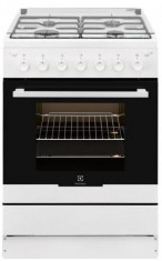 Aragaz Electrolux EKG61182OW, 4 arzatoare, 4 zone de gatit, gaz, grill, rotisor (Alb) foto