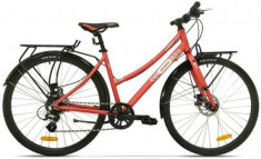 Bicicleta Pegas Hoinar2 8S, Cadru 18inch, Roti 28inch, 8 Viteze (Roz) foto