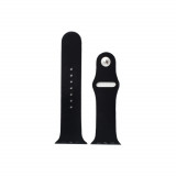 Cumpara ieftin Curea neagra din silicon pentru Apple Watch 42mm pentru Series 1 / 2 / 3 / 4 versiunea 44mm