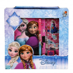 Set jurnal Frozen Anna &amp;amp; Elsa roz foto