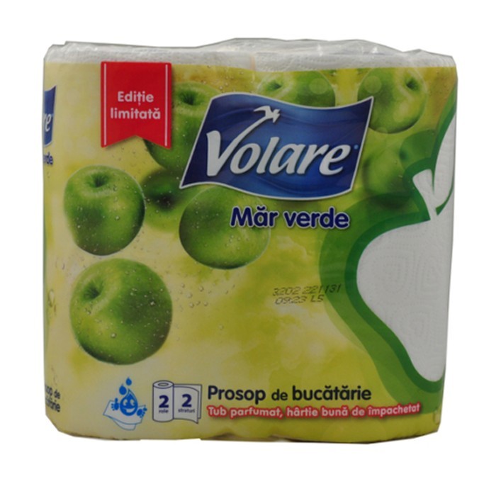 Prosop hartie Volare Mar Verde 2 role/set Prosop hartie Volare Mar Verde 2 role/set