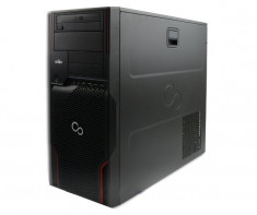 Workstation Fujitsu Celsius W510 Tower, Intel Quad Core Xeon E3-1225 3.1GHz, 8 GB DDR3, 500 GB HDD SATA, DVD-ROM, Placa Video nVidia Quadro K600, Wi foto