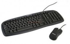 Kit Tastatura Omega si Mouse OKM025 (Negru) foto