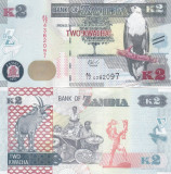 Zambia 2 Kwacha 2015 UNC