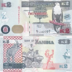 Zambia 2 Kwacha 2015 UNC foto