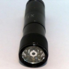 Lanterna profesionala din aluminiu cu 8 led si laser foto