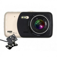 Camera auto dubla DVR Full HD, ecran 4 inch foto