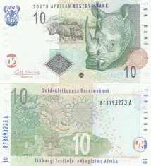 Africa de Sud 10 Rand 2009 UNC foto