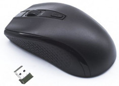 Mouse Wireless Optic Gembird MUSW-107, 1600 DPI (Negru) foto