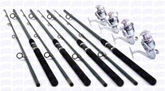 Set pescuit, 4 lansete POWER 3m, cu 4 mulinete EF5000 cu 6 rulmenti foto