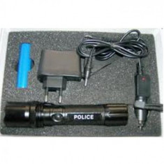 Lanterna metalica 5W cu acumulator POLICE foto