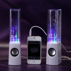 Boxe cu apa si efecte luminoase - Dancing water speakers foto
