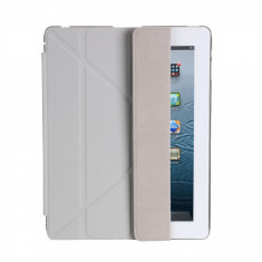 Husa flip cover activa multi pliabila pentru iPad 2/3/4, gri foto