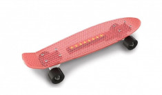 Penny Board Doloni pentru copii cu lumini, rosu foto