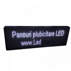 Panou info programabil leduri albe 160x20 cm pentru exterior foto