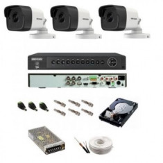 Sistem supraveghere Hikvision 5 Mp ir 20 m foto