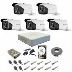 Sistem supraveghere complet 1080P Hikvision Turbo HD EXT 5 IR 40 m foto