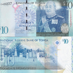 Tonga 10 Pa anga 2008 UNC