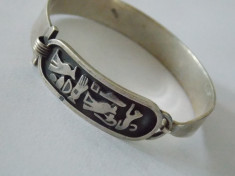 Bratara argint vintage &amp;quot;Egipt Style&amp;quot; AAA foto